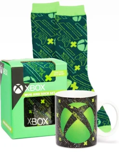 Xbox Adults Black Logo Mug & Sock Gift Set