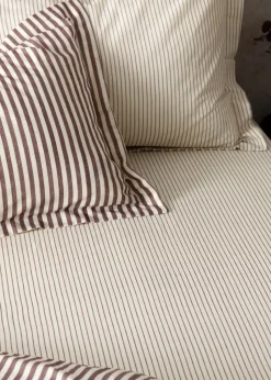 Yard Hebden Melange Stripe Fitted Sheet