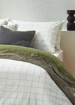 Yard Howarth Check Reversible Duvet Cover Set