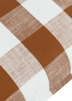 Yard Rust Chesil Check 100% Cotton Outdoor Outdoor Cushion