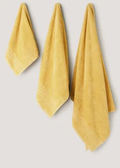 Yellow 100% Egyptian Cotton Towels