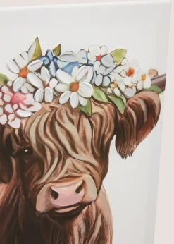 Yellow Fluffy Highland Cow Cushion