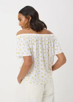Yellow Lemons Bardot Blouse