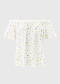 Yellow Lemons Bardot Blouse
