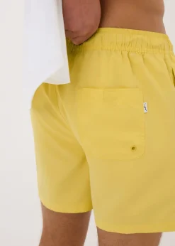 Yellow Regular Swim Shorts