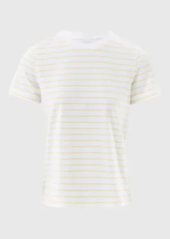 Yellow Stripe Crew Neck Top