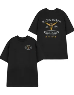Yellowstone Black Ride For The Brand Short Sleeved T-Shirt