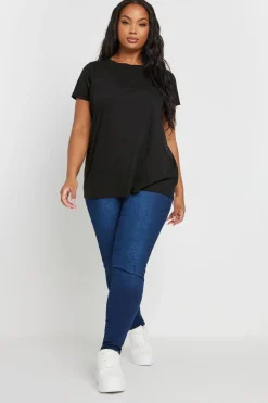 Yours 2 Pack Curve Black Core T Shirts