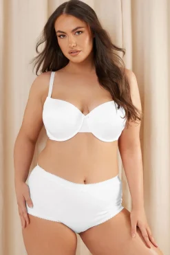 Yours 5 Pack Curve Multi Coloured Blue Pastel Cotton High Waisted Full Briefs