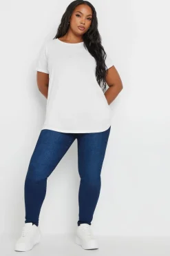 Yours 3 Pack Curve Navy Blue & Black Core T Shirts