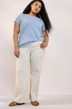 Yours Curve 3 Pack Wine Red & Blue Core T-Shirts