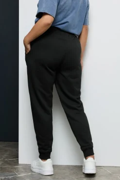 Yours Curve Black Elasticated Stretch Joggers