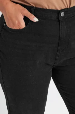 Yours Curve Black Mom Jeans