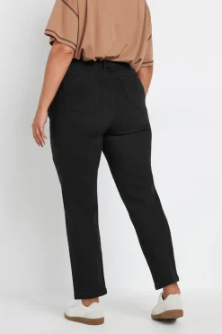 Yours Curve Black Mom Jeans