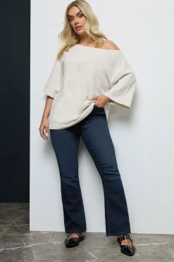 Yours Curve Dark Indigo Blue Bootcut Stretch Isla Jeans