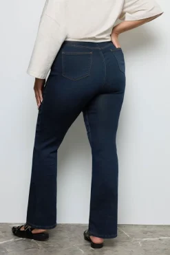 Yours Curve Dark Indigo Blue Bootcut Stretch Isla Jeans
