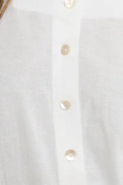 Yours Curve White Square Neck Vest Top