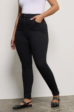 Yours For Good Curve Black Skinny Stretch Ava Jeans
