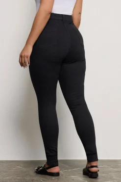 Yours For Good Curve Black Skinny Stretch Ava Jeans