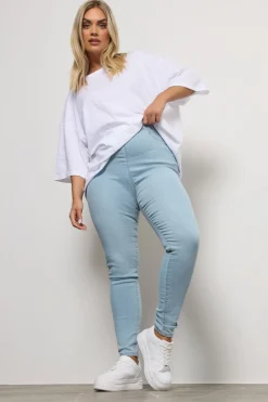 Yours For Good Curve Light Blue Pull On Stretch Jenny Jeggings