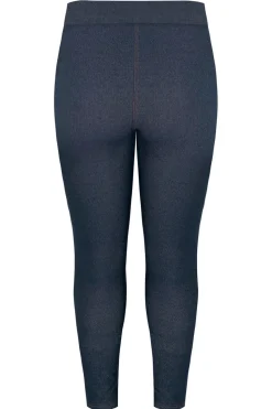 Yours For Good Curve Mid Blue Jersey Stretch Jeggings