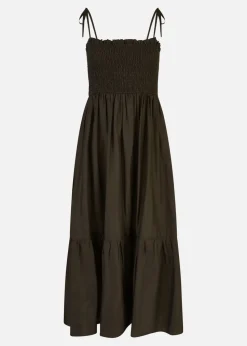 Yumi Black Midi Sun Dress