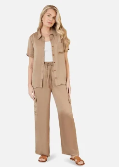 Yumi Stone Cargo Trousers